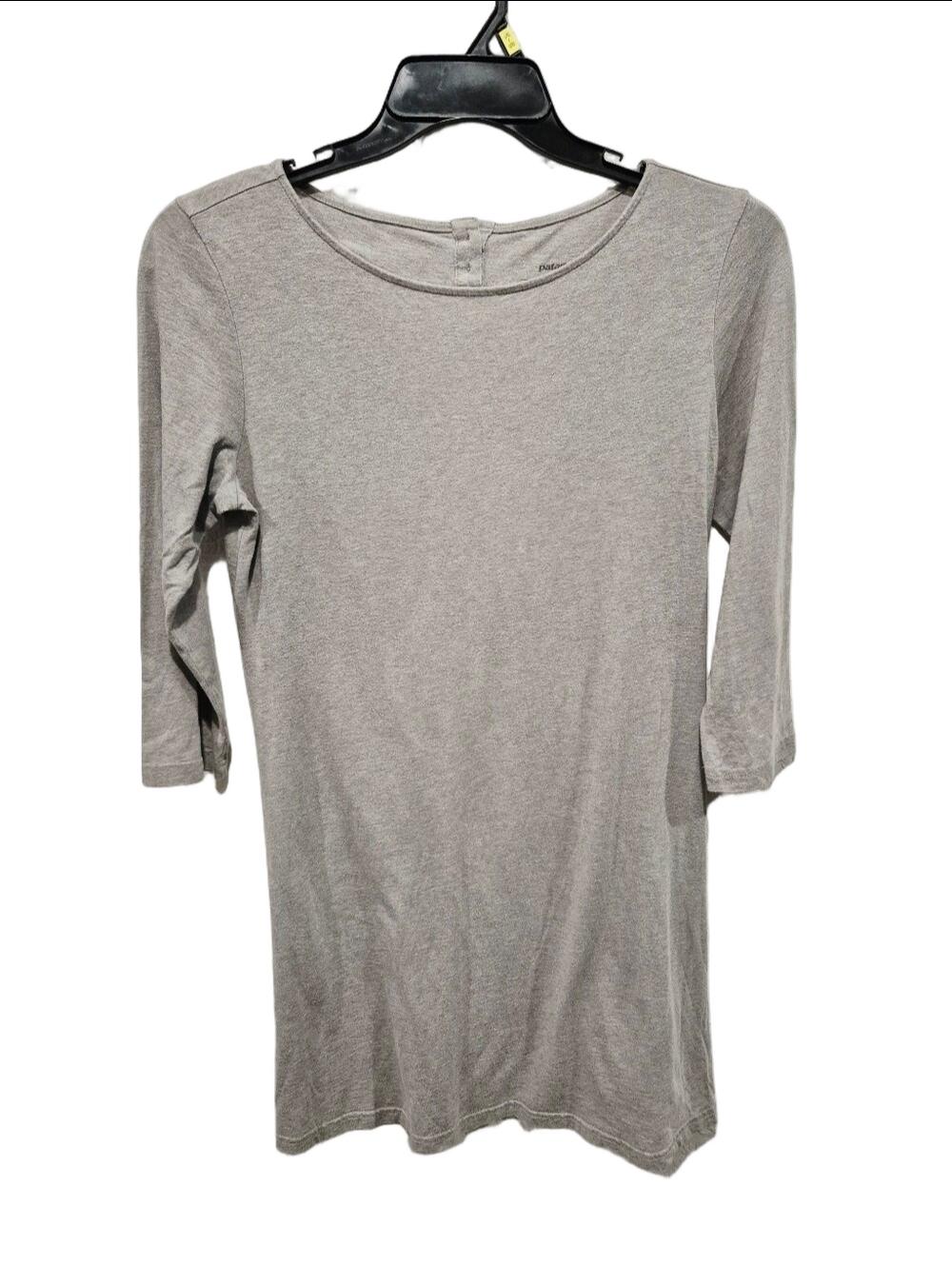 Patagonia Organic Cotton Tencel Tunic Dress Heather Gray Size M 58886